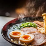 Ai generated ramen noodles, food item