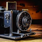Ai generated vintage camera retro, photography
